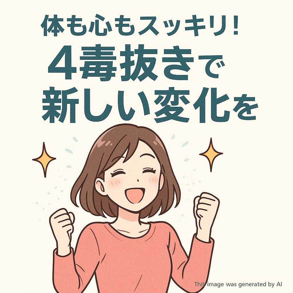 体も心もスッキリ！4毒抜きで新しい変化を