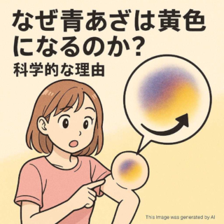 なぜ青あざは黄色になるのか？科学的な理由
