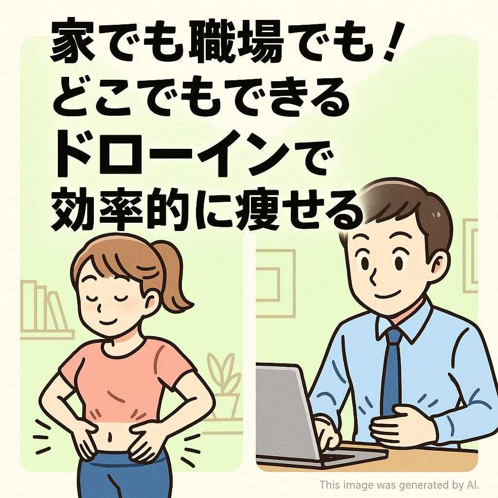家でも職場でも！どこでもできるドローインで効率的に痩せる