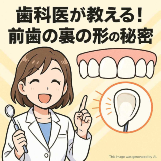 歯科医が教える！前歯の裏の形の秘密