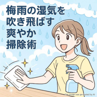 梅雨の湿気を吹き飛ばす爽やか掃除術