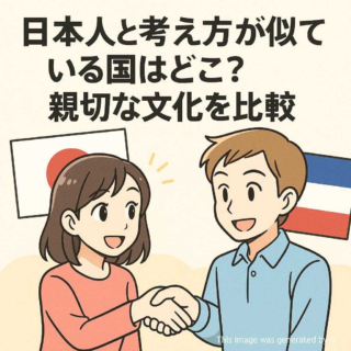 日本人と考え方が似ている国はどこ？親切な文化を比較