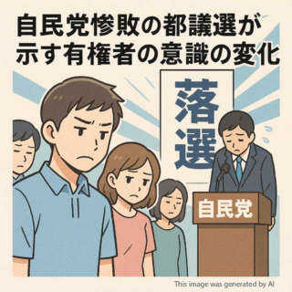 自民党惨敗の都議選が示す有権者の意識の変化