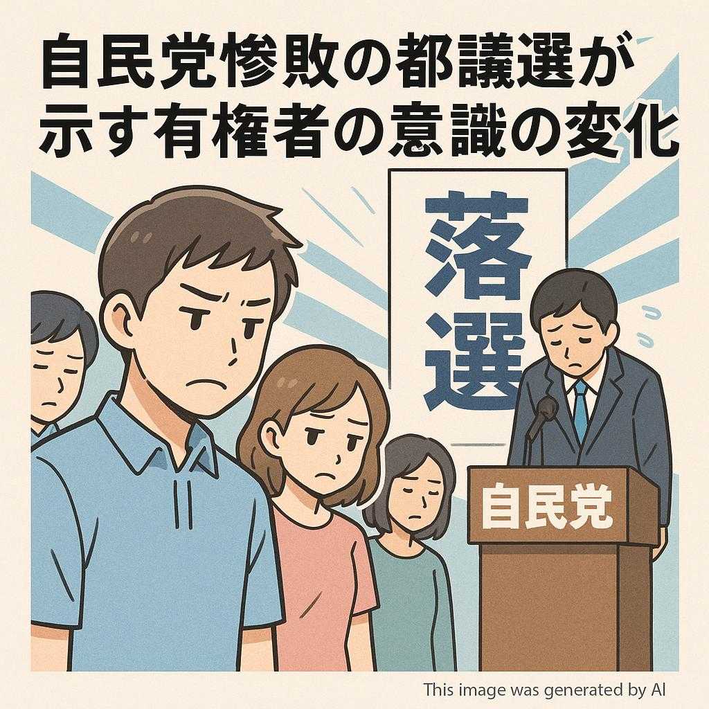自民党惨敗の都議選が示す有権者の意識の変化