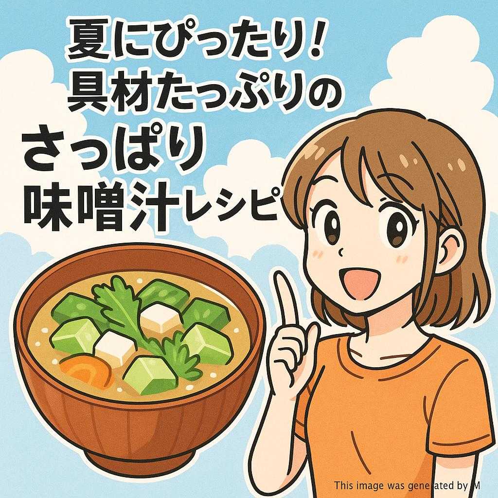 夏にぴったり！具材たっぷりのさっぱり味噌汁レシピ
