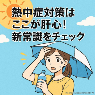 熱中症対策はここが肝心！新常識をチェック