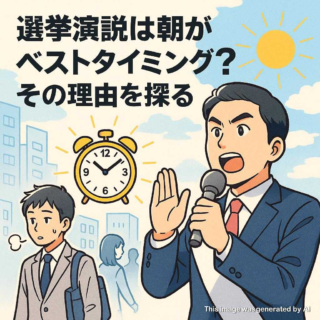 選挙演説は朝がベストタイミング？その理由を探る