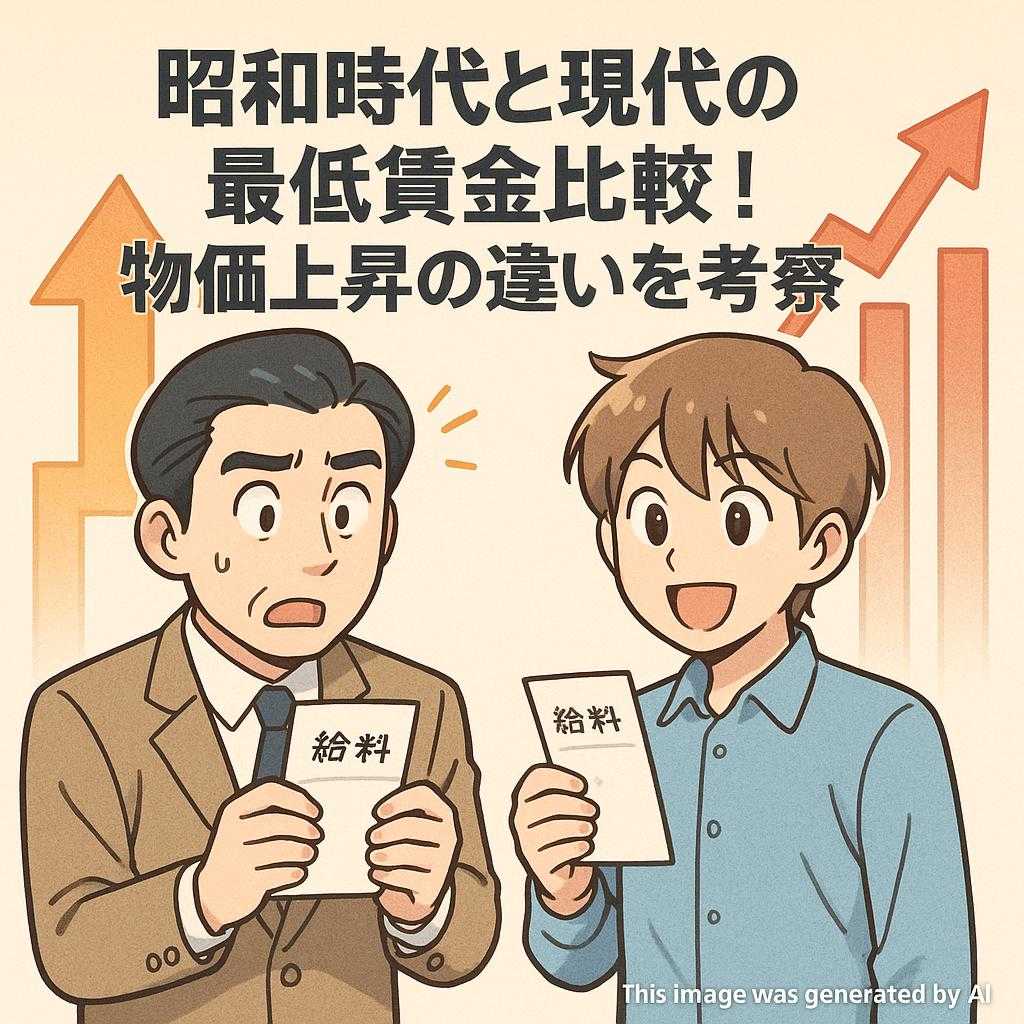 昭和時代と現代の最低賃金比較！物価上昇の違いを考察