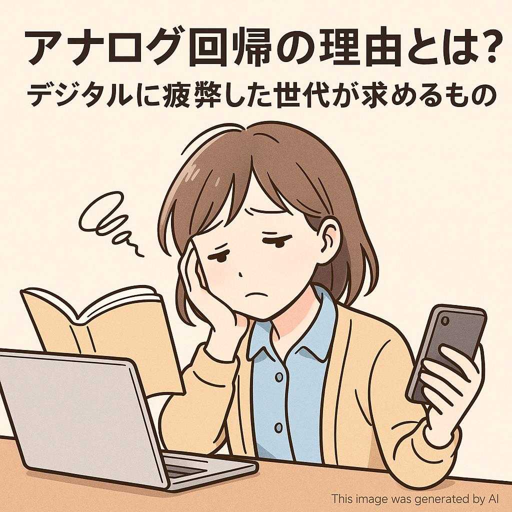 アナログ回帰の理由とは？デジタルに疲弊した世代が求めるもの