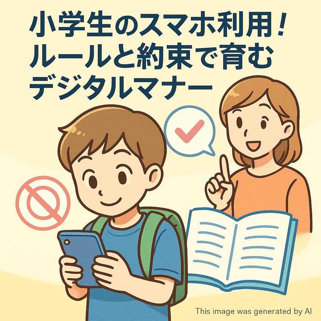 小学生のスマホ利用！ルールと約束で育むデジタルマナー