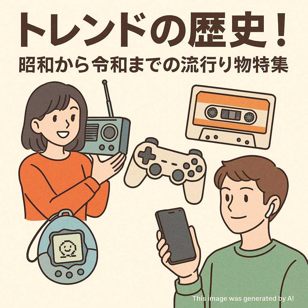 トレンドの歴史！昭和から令和までの流行り物特集