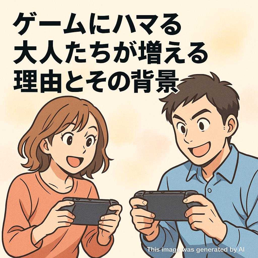 ゲームにハマる大人たちが増える理由とその背景