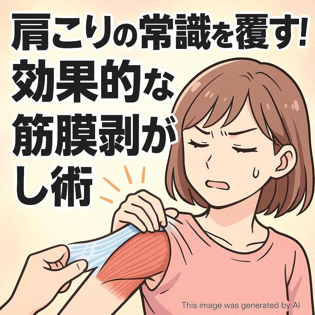 肩こりの常識を覆す！効果的な筋膜剥がし術