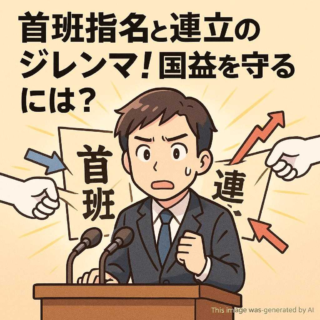 首班指名と連立のジレンマ! 国益を守るには?