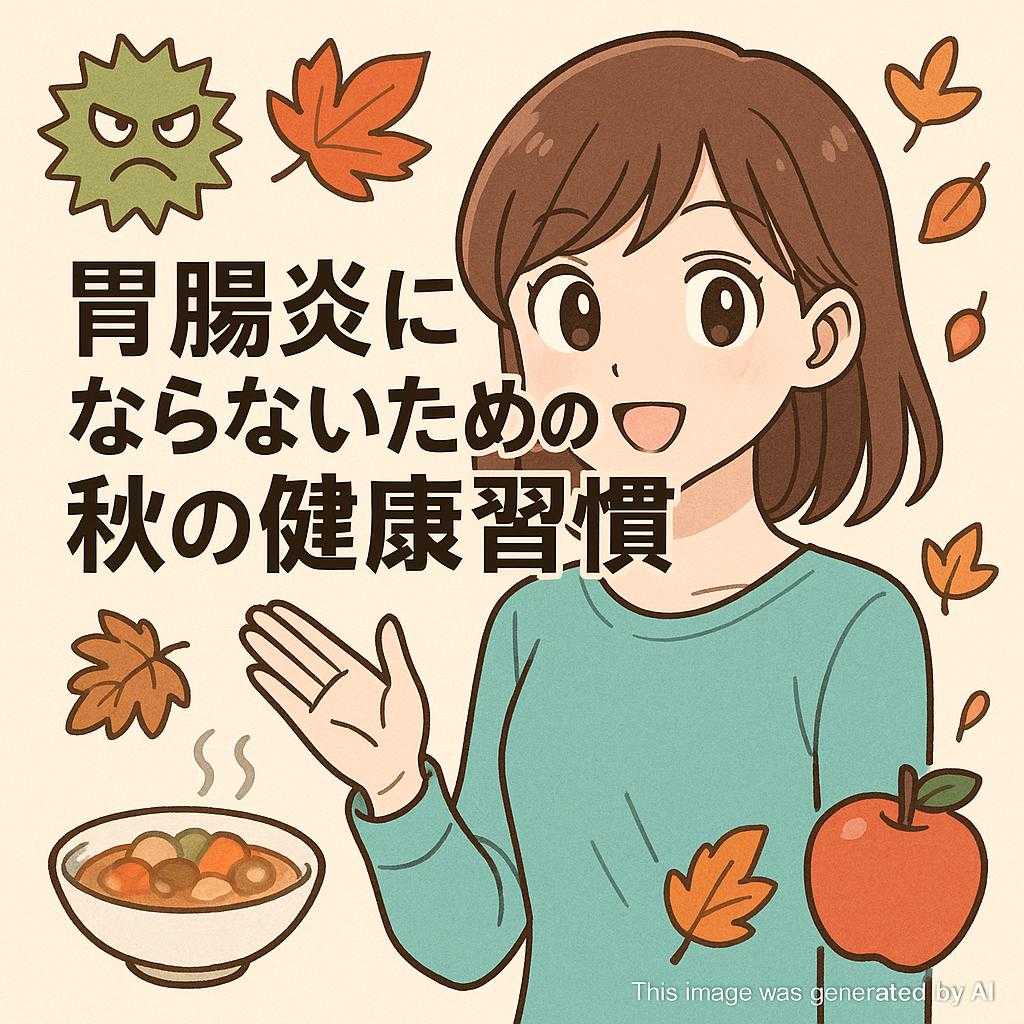 胃腸炎にならないための秋の健康習慣
