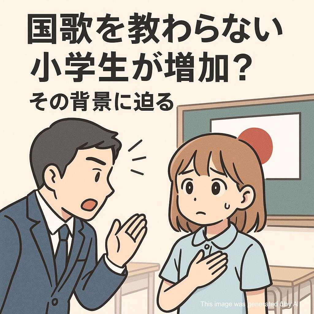 国歌を教わらない小学生が増加?その背景に迫る
