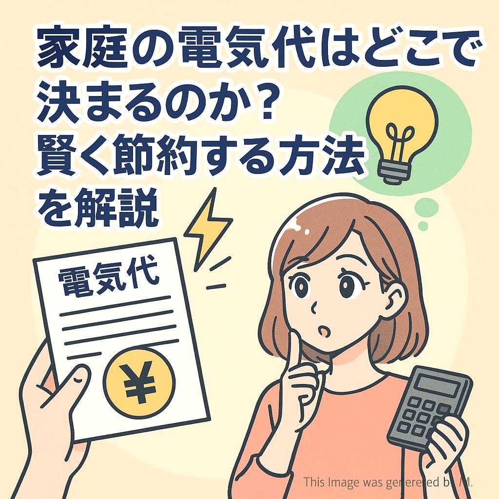 家庭の電気代はどこで決まるのか?賢く節約する方法を解説