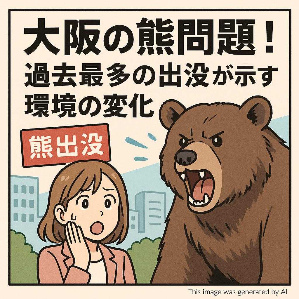 大阪の熊問題!過去最多の出没が示す環境の変化