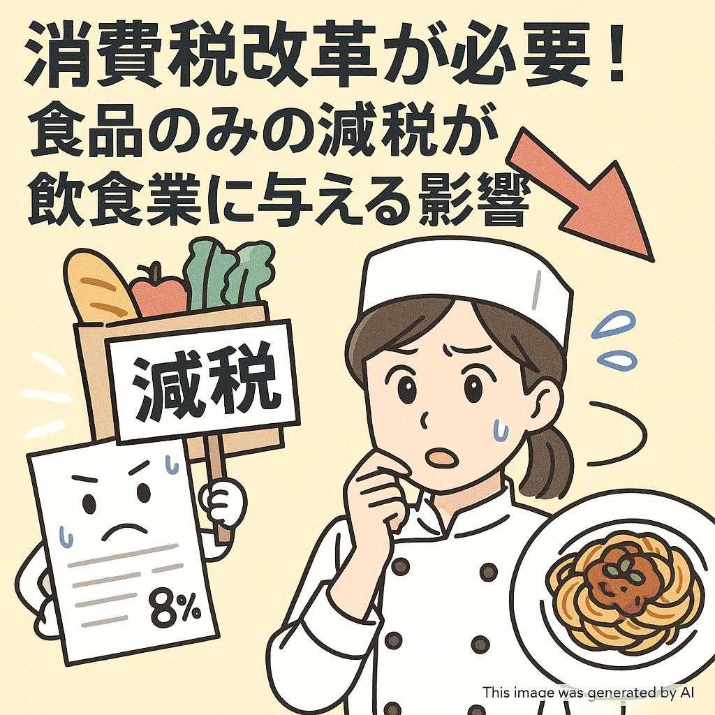 消費税改革が必要!食品のみの減税が飲食業に与える影響