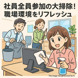 社員全員参加の大掃除！職場環境をリフレッシュ