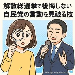 解散総選挙で後悔しない、自民党の言動を見破る技