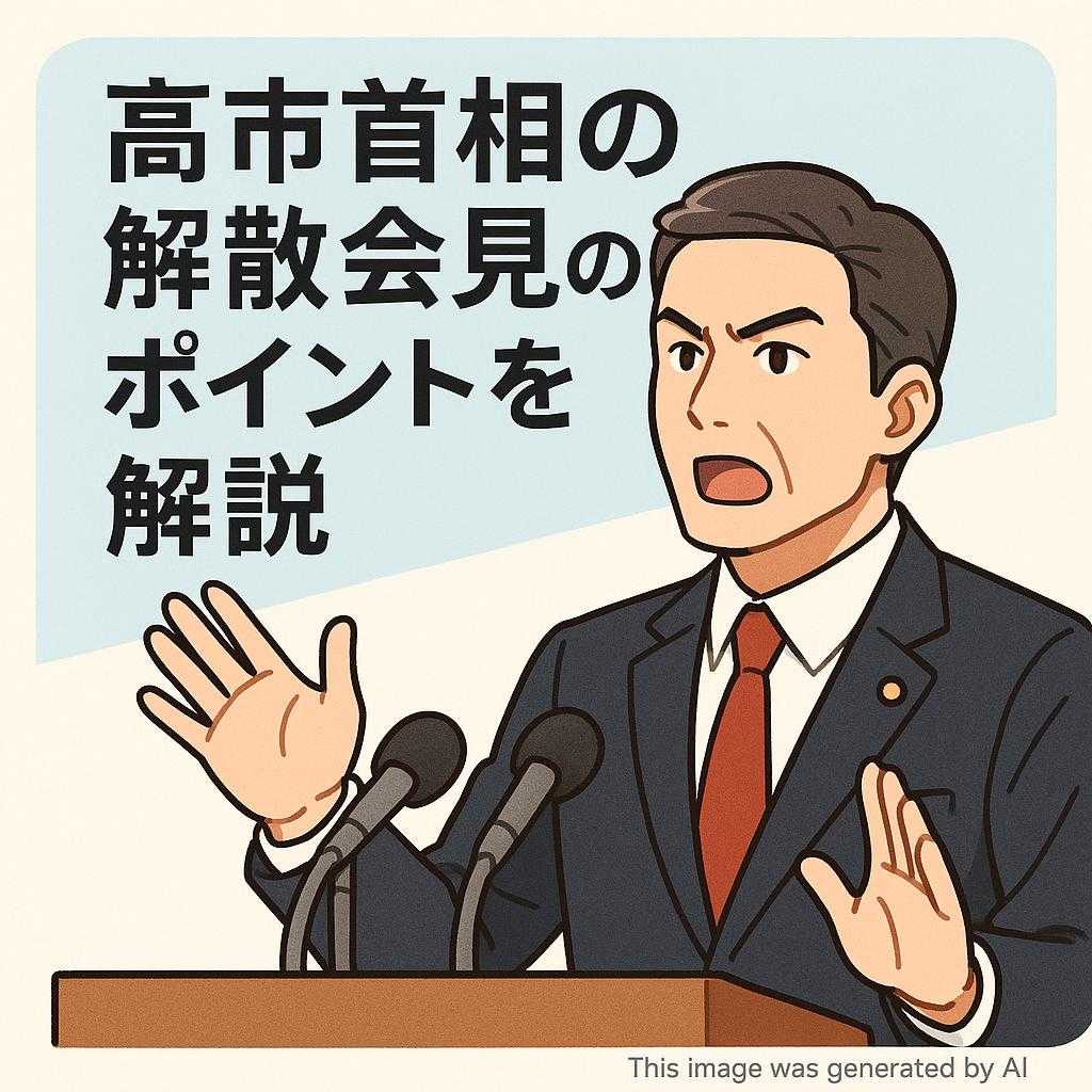 高市首相の解散会見のポイントを解説