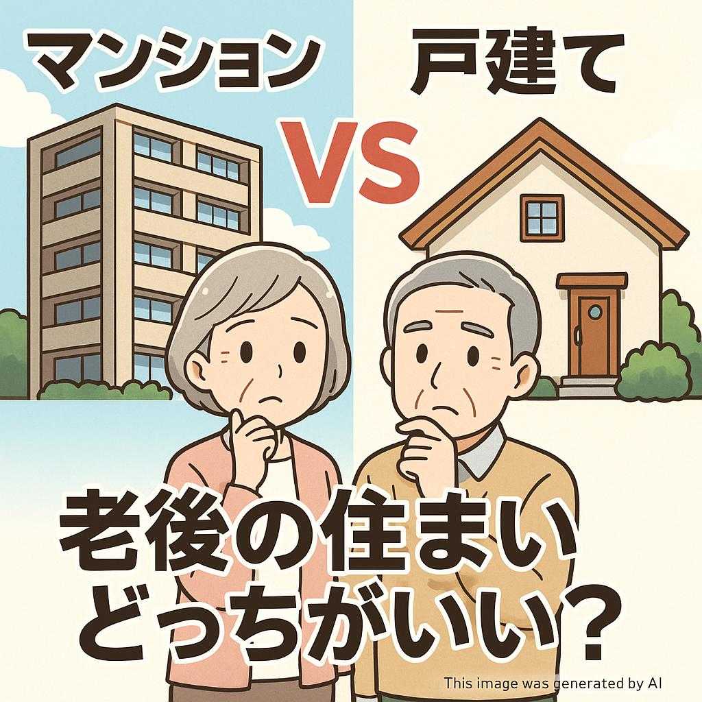 マンション vs 戸建て: 老後の住まいどっちがいい？