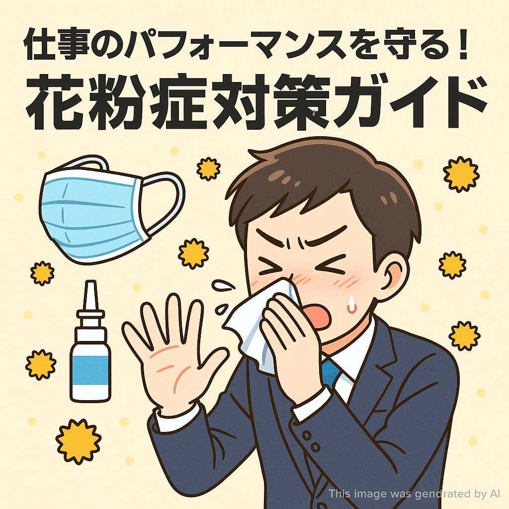 仕事のパフォーマンスを守る!花粉症対策ガイド