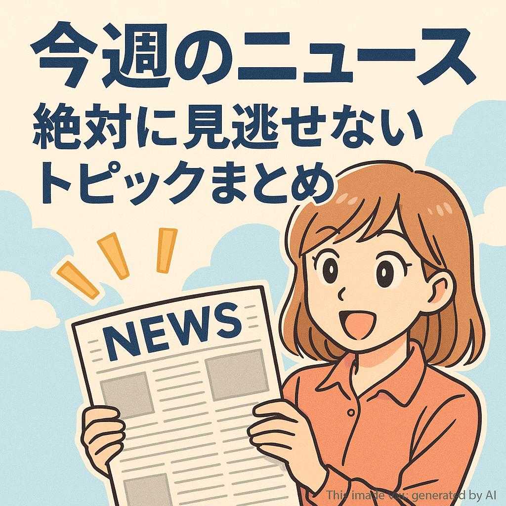 今週のニュース: 絶対に見逃せないトピックまとめ