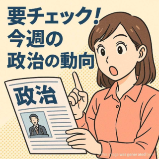 要チェック！今週の政治の動向