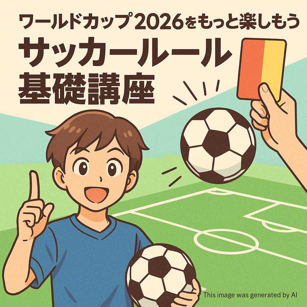 ワールドカップ2026をもっと楽しもう！サッカールール基礎講座