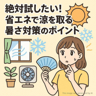絶対試したい！省エネで涼を取る暑さ対策のポイント